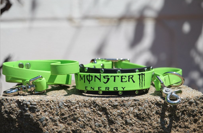 Monster Energy Crystal Collar + Lead Set